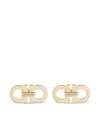 Ferragamo Women 2 Ganci Earrings In Gold