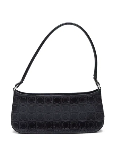 Pre-owned Ferragamo 2000-2010s Gancini-embossed Shoulder Bag