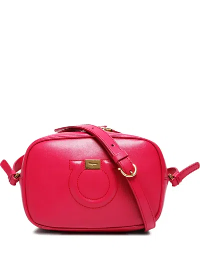 Pre-owned Ferragamo 2000-2015 Gancini Shoulder Bag In Pink