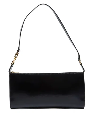Pre-owned Ferragamo 2000-2015 Mini Leather Shoulder Bag In Black