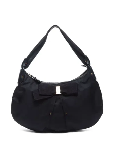 Pre-owned Ferragamo 2000-2020 Bow-detailed Shoulder Bag