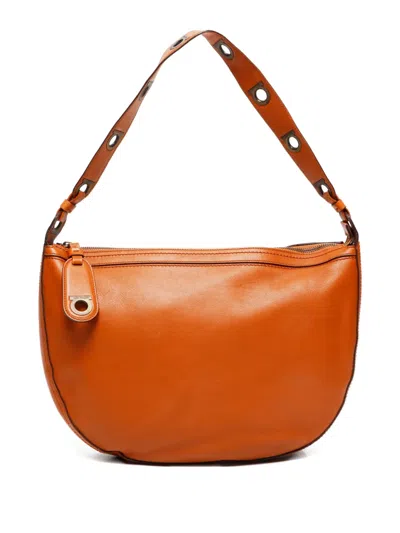 Pre-owned Ferragamo 2000-2020s Eyelet-detail Shoulder Bag In Brown