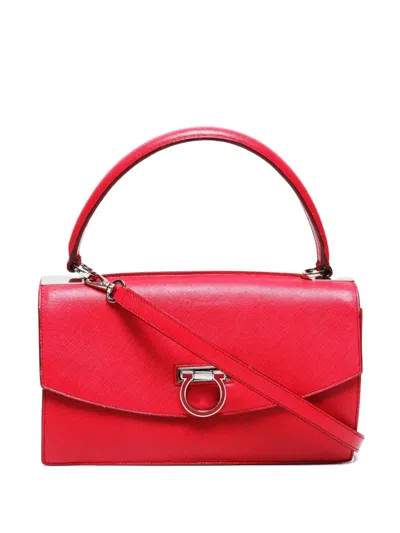 Pre-owned Ferragamo 2000-2020s Gancini Handbag In Pink