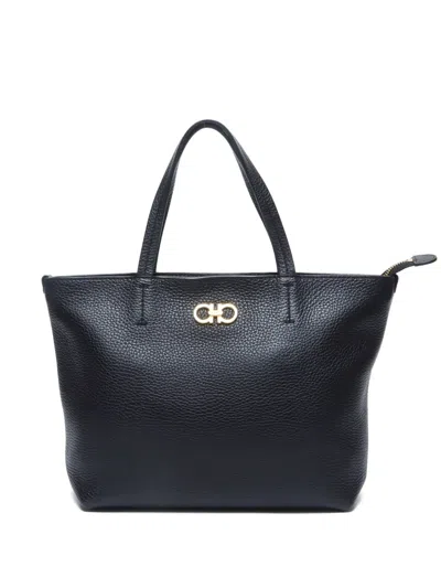 Pre-owned Ferragamo 2000-2020s Gancini Leather Tote Bag