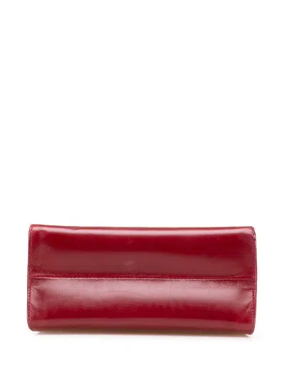 Pre-owned Ferragamo 2000-2025 Leather Vara Bow Satchel In Red