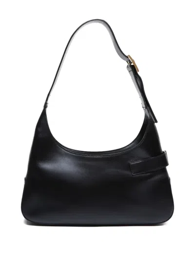 Pre-owned Ferragamo 2000s Gancini Buckle Shoulder Bag In Black