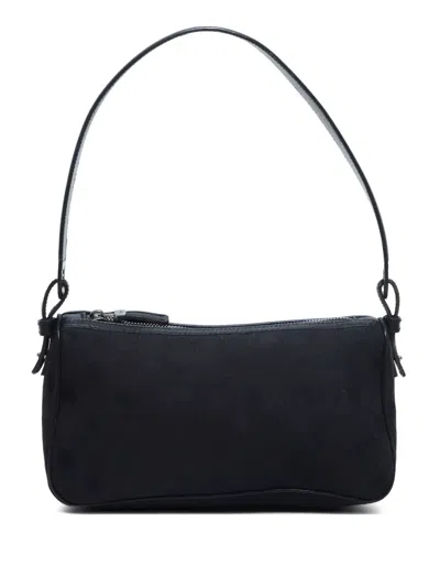 Pre-owned Ferragamo 2000s Gancini-jacquard Shoulder Bag In Black