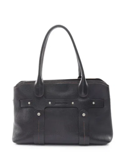 Pre-owned Ferragamo 2000s Gancini Shoulder Bag In ブラック