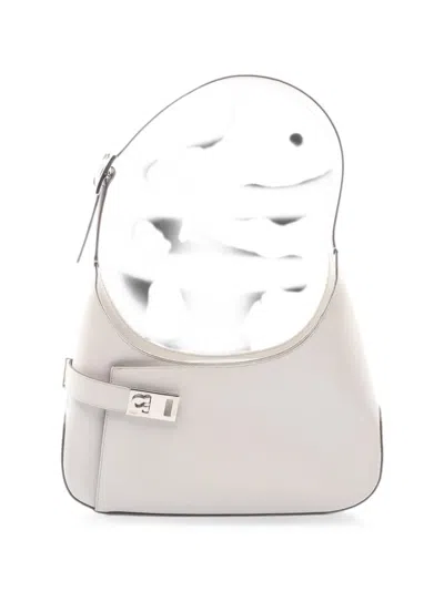 Pre-owned Ferragamo 2000s Gancini Shoulder Bag In Neutrals