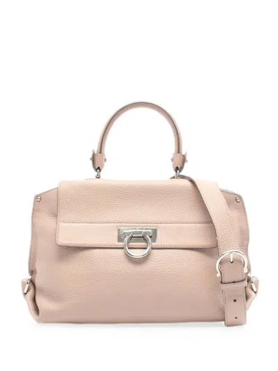 Pre-owned Ferragamo 2000s Sofia Tote Bag In ピンク