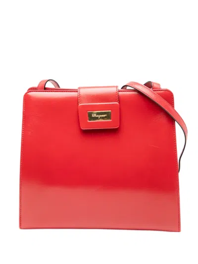 Pre-owned Ferragamo 2010-2025 Leather Crossbody Bag In Red
