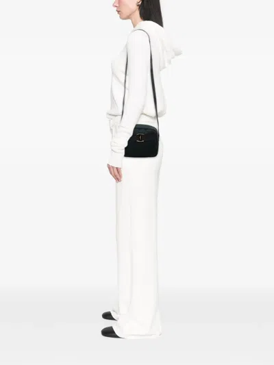 Pre-owned Ferragamo 2010-2025 Suede Vara Bow Crossbody Bag In Blue