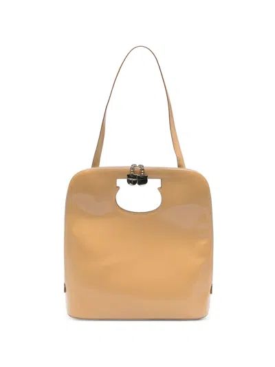 Pre-owned Ferragamo 2010 Gancini-detail Tote Bag In Neutral