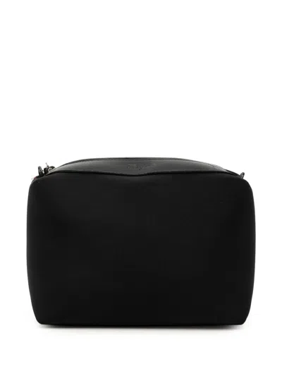 Pre-owned Ferragamo 2010-2026 Canvas Travel Pouch In Black