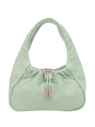 Pre-owned Ferragamo 2010-2026 Mini Leather Handbag In Green