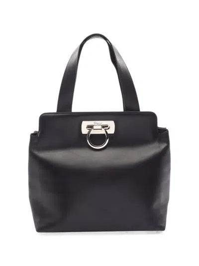 Pre-owned Ferragamo 2010s Gancini Handbag In ブラック