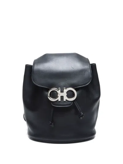 Pre-owned Ferragamo 2010s Gancini Leather Backpack