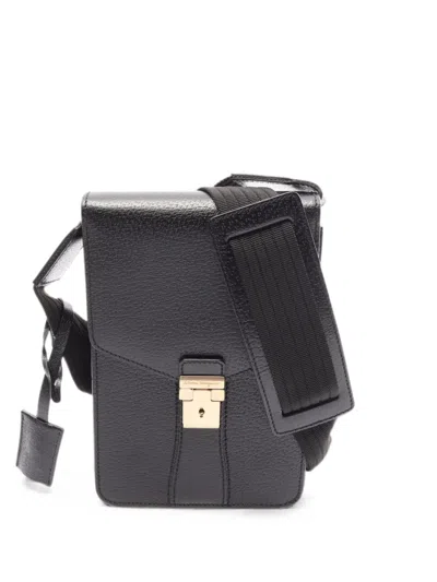 Pre-owned Ferragamo 2010s Leather Shoulder Bag In Black