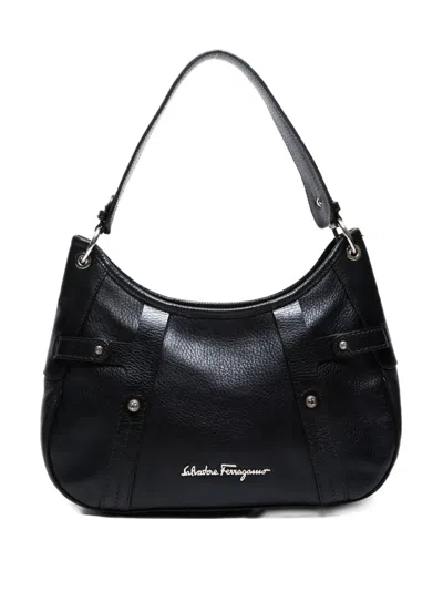 Pre-owned Ferragamo 2015-2024 Leather Shoulder Bag In Black