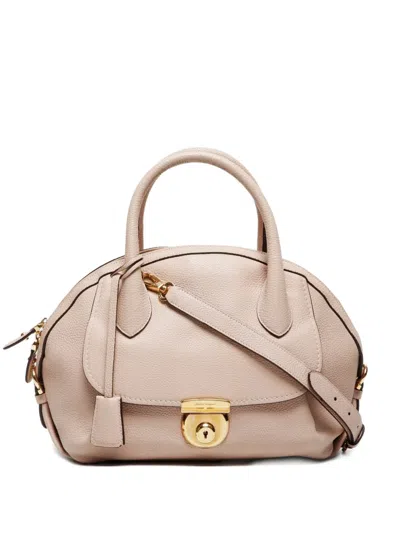 Pre-owned Ferragamo 2015-2025 Leather Two-way Shoulder Bag In Pink