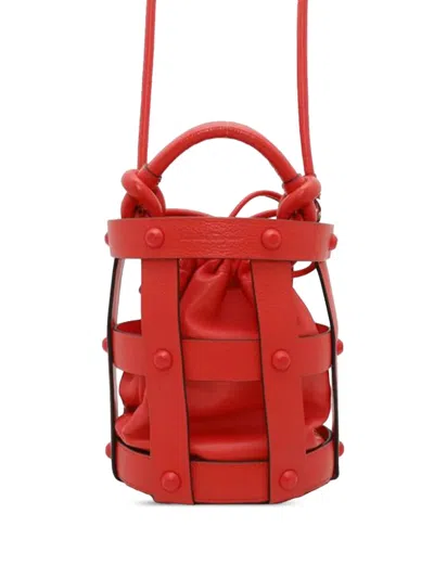 Pre-owned Ferragamo 2021-2024 Leather Cage Bucket Bag