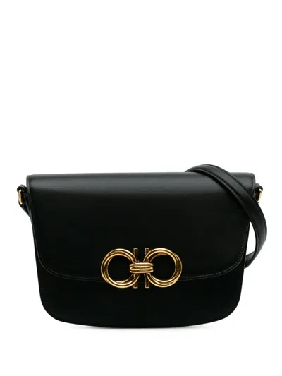 Pre-owned Ferragamo 2021-2024 Leather Trapezio Crossbody Bag