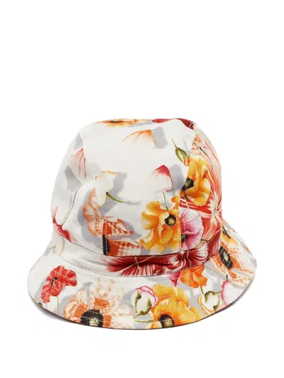 Pre-owned Ferragamo 2024 Printed Bucket Hat In Red