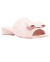 Ferragamo 2mm Viva Leather Slide In Brown