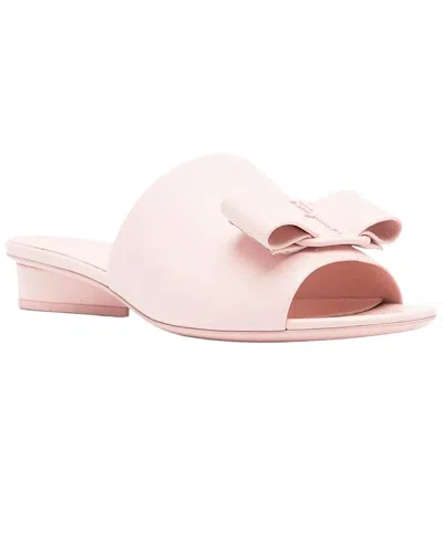 Ferragamo 2mm Viva Leather Slide In Pink