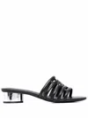 Ferragamo 30mm Finn Sandals In Black