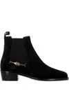 Ferragamo 30mm Logo-detail Boots In Black
