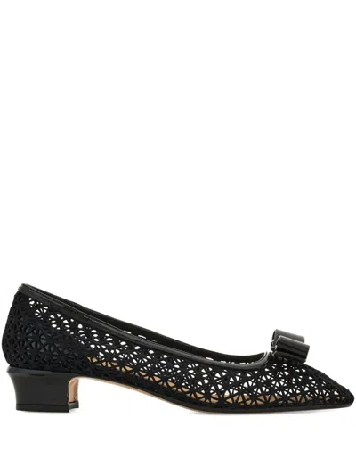 Ferragamo Pumps Mit Vara-schleife 30mm In Black