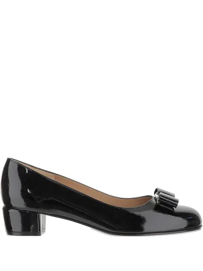 FERRAGAMO 30MM VARA PATENT-LEATHER PUMPS