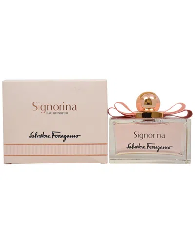 Ferragamo 3.4oz Signorina Eau De Parfum Spray In Transparent