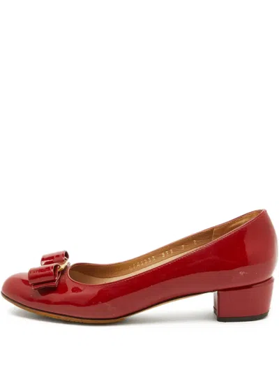 Pre-owned Ferragamo 35mm Patent Leather Pumps