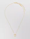 Ferragamo Gancini Crystal- Embellished Necklace In Neutrals