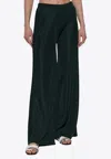 Ferragamo 3d Motif Knitted Pants In Green