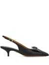 Ferragamo Felli Leather Slingback Pump In Black