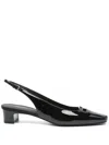 Ferragamo 40mm Cut-out Slingback Pumps
