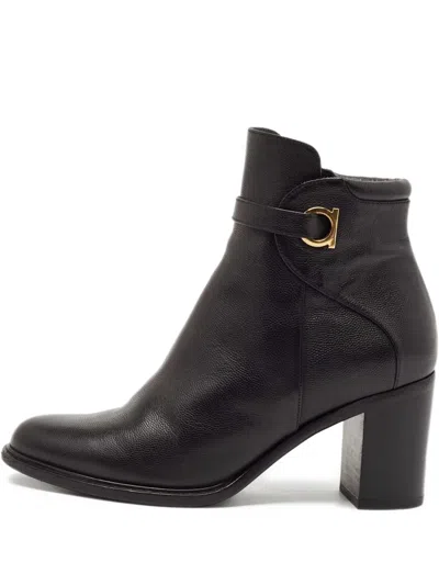 Pre-owned Ferragamo 40mm Figaro Ankle Boots
