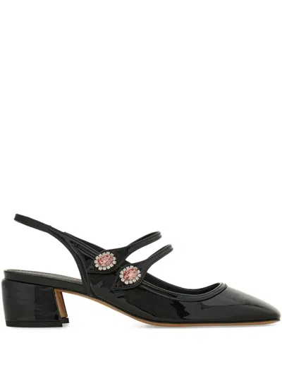 Ferragamo 40mm Mary Jane Slingback Pumps In Black