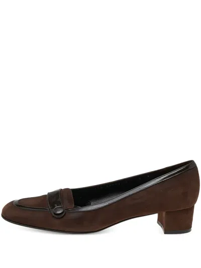 Pre-owned Ferragamo 40mm Suede Loafers