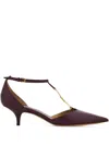 Ferragamo 40mm T-strap Buckle Pumps