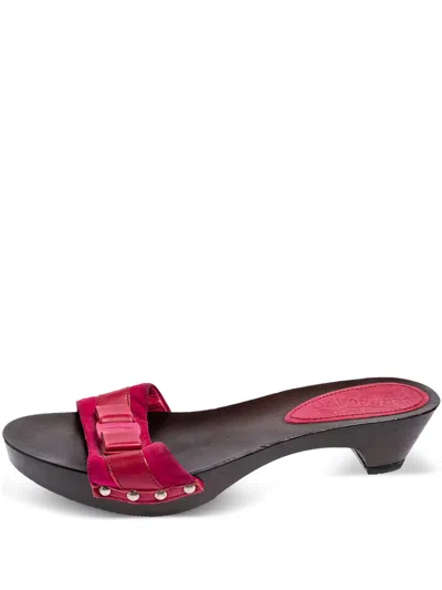 Pre-owned Ferragamo 40mm Vara-bow Sandals