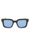 Ferragamo 48mm Small Rectangular Sunglasses In Black