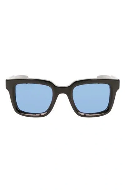 Ferragamo 48mm Small Rectangular Sunglasses In Black