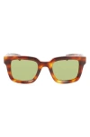 Ferragamo 48mm Small Rectangular Sunglasses In Brown