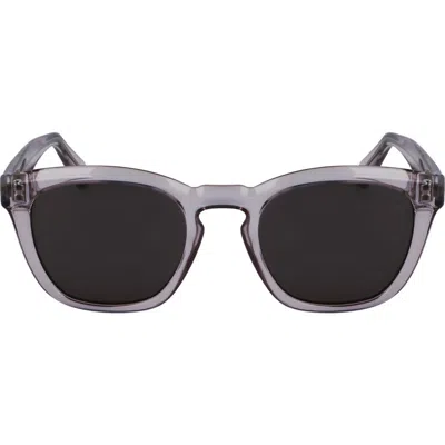 Ferragamo 50mm Modified Rectangular Sunglasses In Metallic