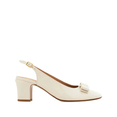 Ferragamo Women Mascarpone Vara Bow Slingback Pumps In Neutral