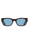Ferragamo 51mm Modified Rectangular Sunglasses In Black